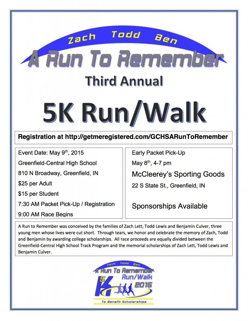 A Run to Remember Flyer 2015